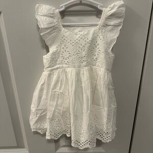 NWT GAP Ivory Eyelet Baby Dress
